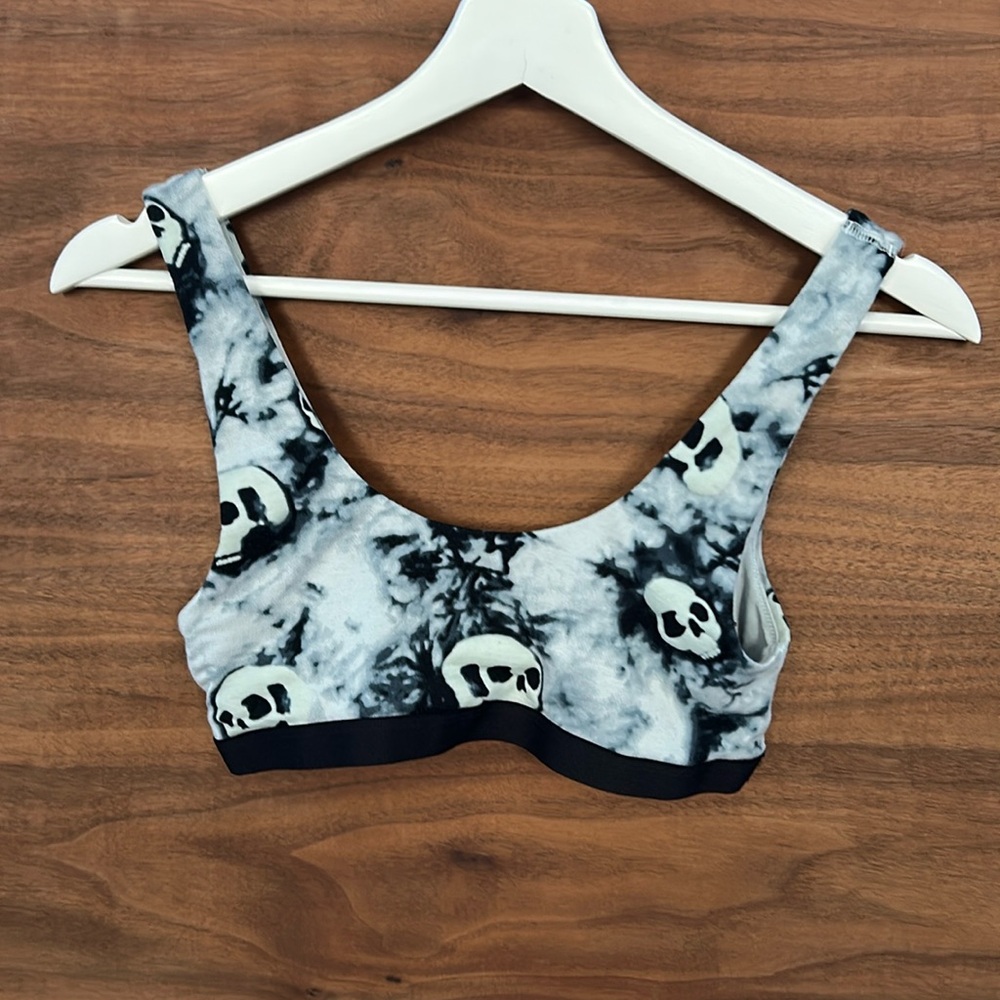 NWOT MeUndies skeleton Halloween goth Bralette bra Intimates & Sleepwear SZ S